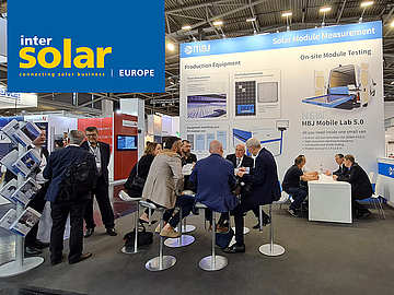 Booth of the MBJ Solutions GmbH at the Intersolar Europe