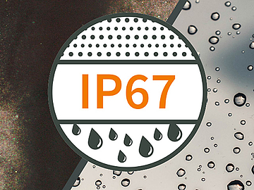 IP67-Staubdicht und wassergeschützt
