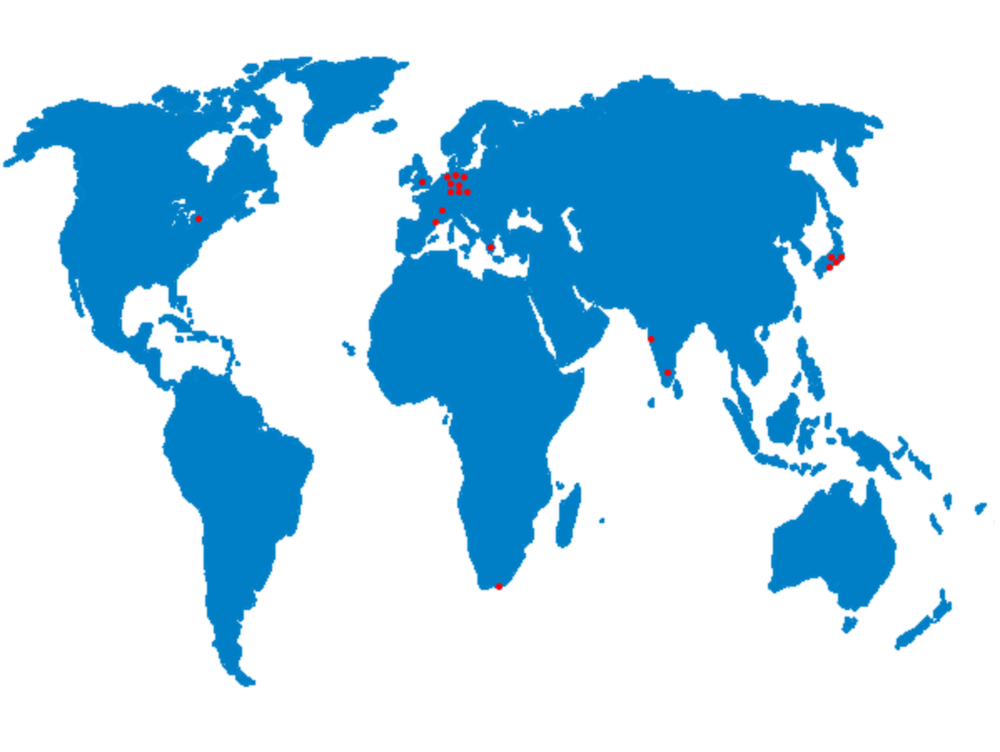Locations of MBJ Mobile Labs worldwide