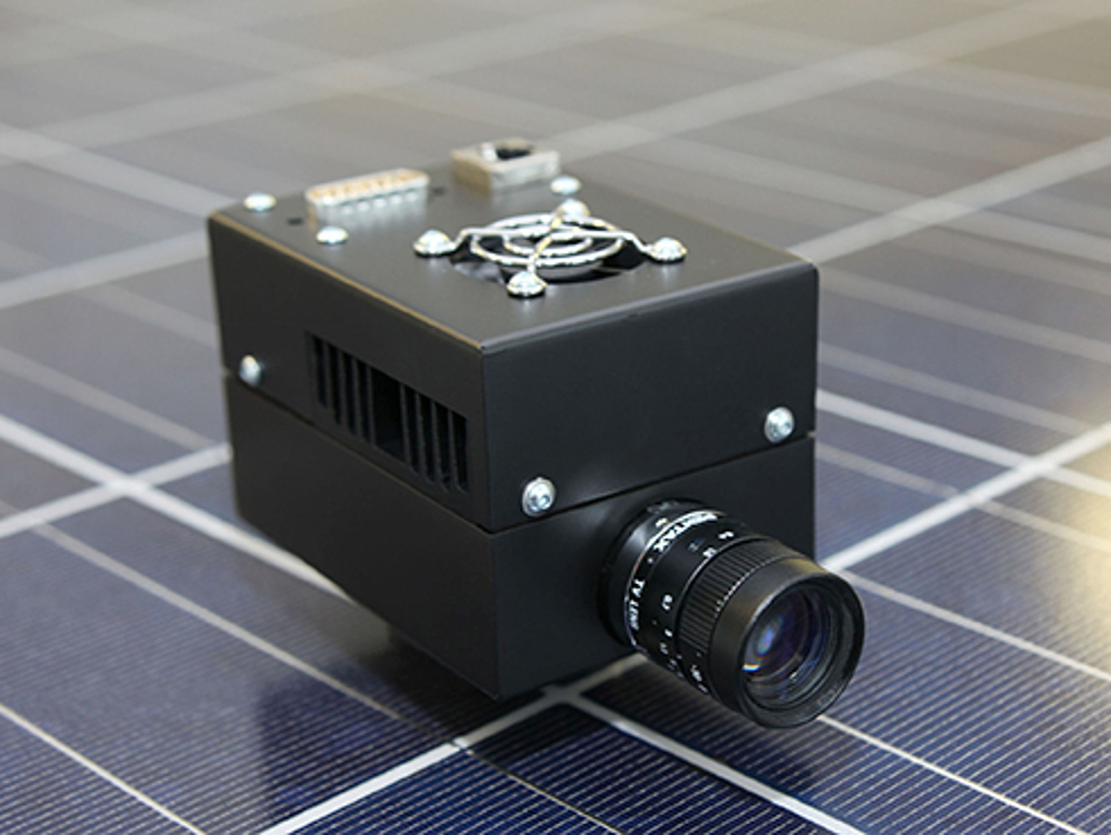 Kamera auf Solarmodul